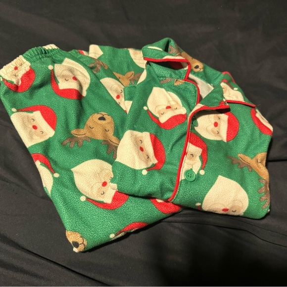 5T Christmas Santa Pajanas! With class c button down. Super cute and fun. - Picture 3 of 8